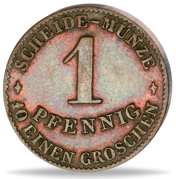 1 Pfennig Sachsen-Coburg-Gotha - Münze Vorderseite