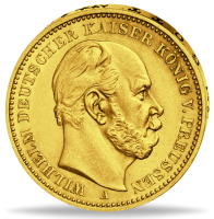 20 Mark Wilhelm I.  - Vorderseite Münze 20 Mark Wilhelm I.  - Vorderseite Münze