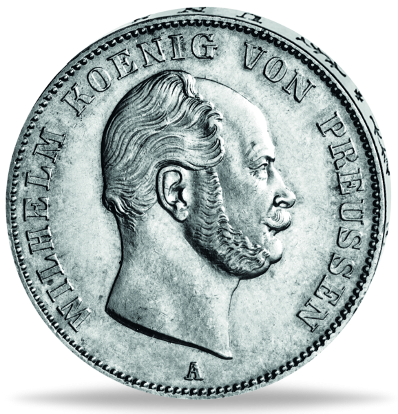 Vereinstaler Wilhelm I. - Vorderseite Münze