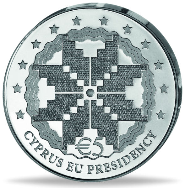 5 Euro EU-Ratspräsidentschaft - Vorderseite Münze