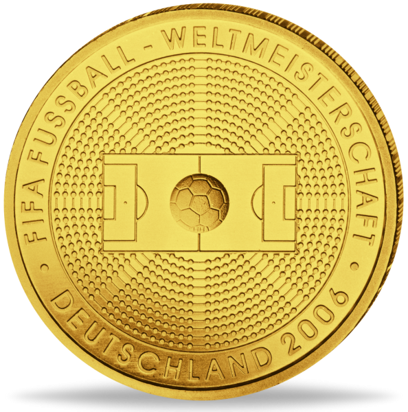 100 Goldeuro FIFA Fußball-WM in Deutschland 2006 - Vorderseite Münze