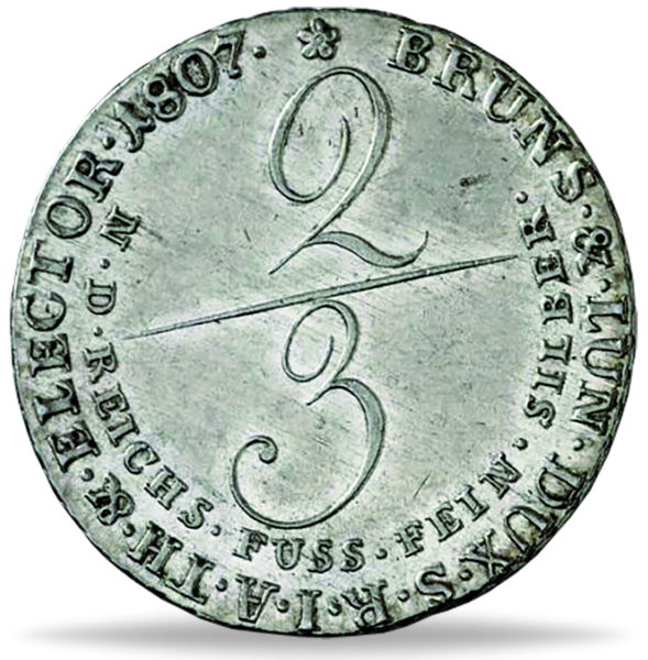 2/3 Taler „König Georg III.“ - Münze Vorderseite
