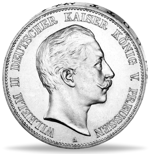 5 Mark Preußen Wilhelm II. - Vorderseite Münze
