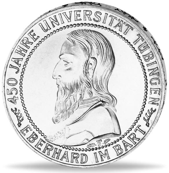 5 Reichsmark 450 Jahre Uni Tübingen - Münze Vorderseite