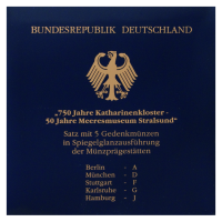 5x 10 DM „Katharinenkloster/Stralsund - PP“ - Blister 5x 10 DM „Katharinenkloster/Stralsund - PP“ - Blister