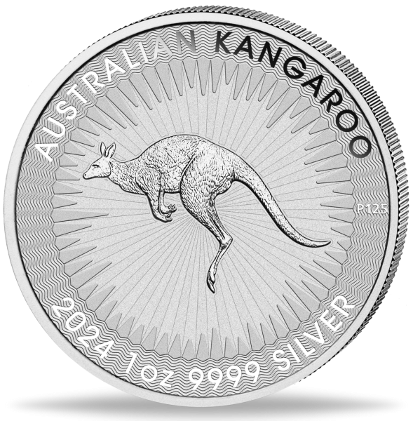 Australien 1 Dollar Känguru Silber 2024 - Münze Vorderseite