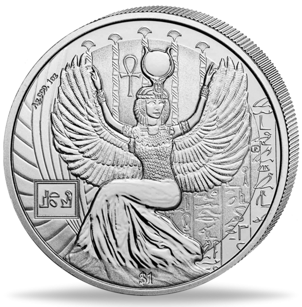 1 Dollar Egyptian Gods Isis - Vorderseite Münze