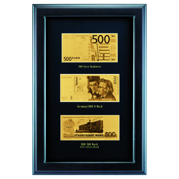 Goldbanknoten deutschland - gruppenbild