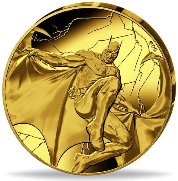 Frankreich, 20 Euro BATMAN, 2026, 3,11 g Gold, PP - Münze Vorderseite