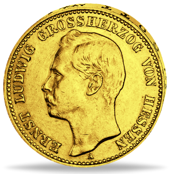 20 Mark Ernst Ludwig - Vorderseite Münze