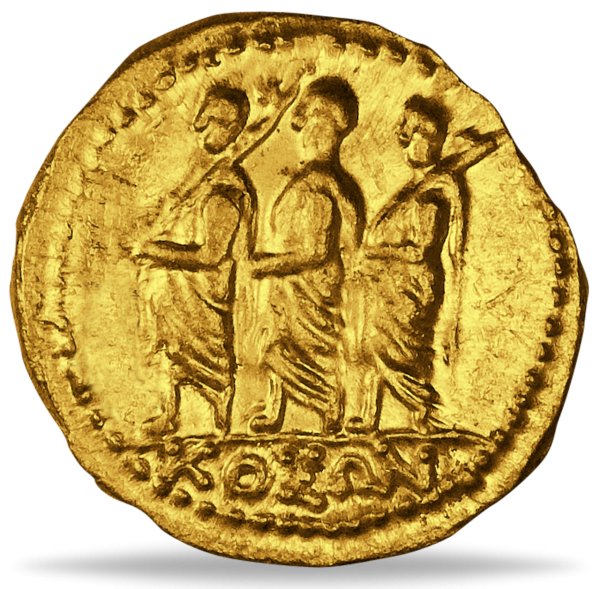 Gold-Stater Marcus Brutus - Münze Vorderseite