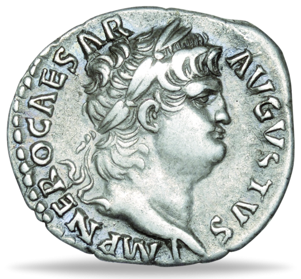 Denar Kaiser Nero - Römisches Reich - Münze Vorderseite