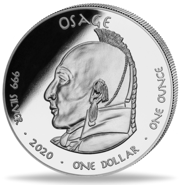1 Dollar Osage Missouri Mule - Vorderseite Münze