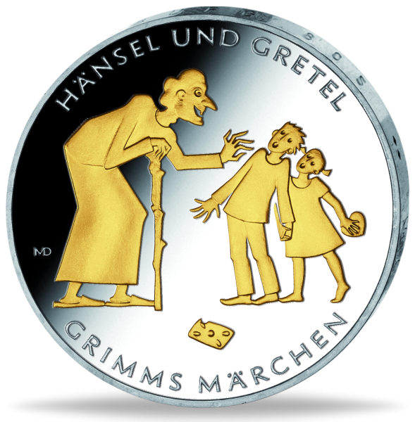 10 Euro Hänsel und Gretel - Vorderseite Münze
