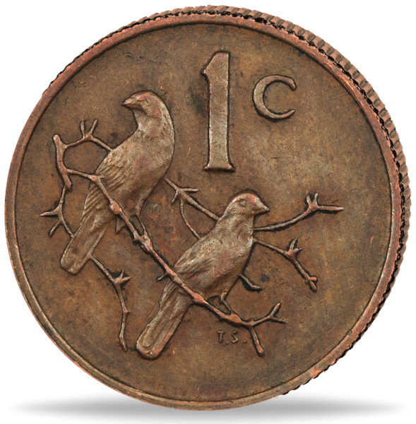 1 Cent „Südafrika“  Charles Swart - Münze Vorderseite