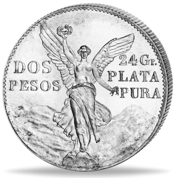 2 Pesos 1921, 100. Jahrestag der Unabhängigkeit, Silber - Münze Vorderseite