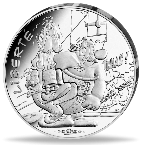 10 Euro Asterix - Ketten - Münze Vorderseite
