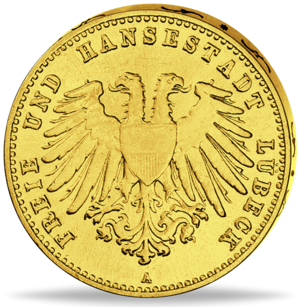 10 Mark 1901 Lübecker Stadtwappen - Vorderseite Münze