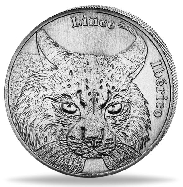 5 Euro Luchs, aus der Serie Bedrohte Tiere, 2016, bfr - Münze Vorderseite
