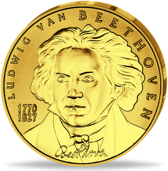 50 Euro Beethoven - 2005 Gold - Münze Vorderseite