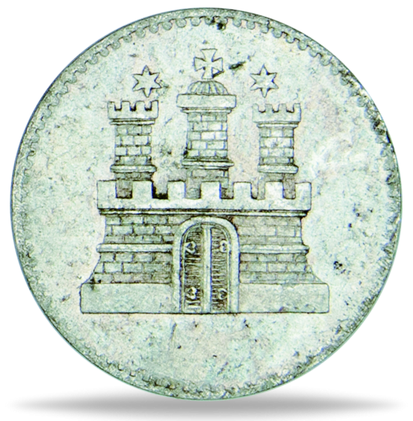 1 Sechsling Hamburg 1823-1855 - Münze Rückseite