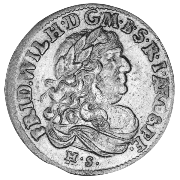 6 Gröscher Friedrich Wilhelm - der große Kurfürst - Münze Vorderseite