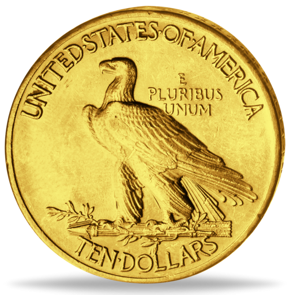 10 $ Indian Head - Münze Vorderseite