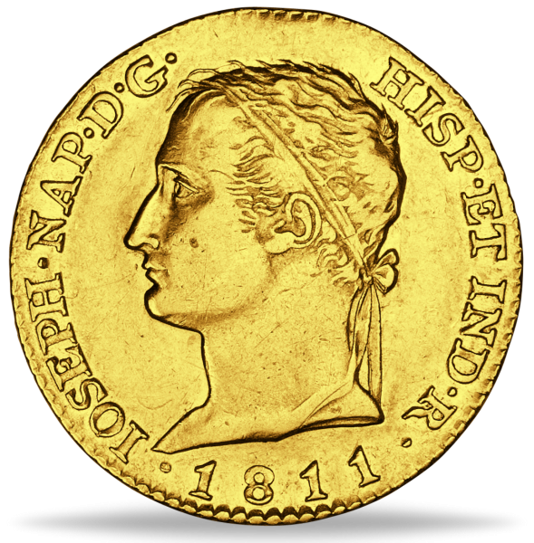 80 Reales „König Joseph Napoleon“ - Münze Vorderseite
