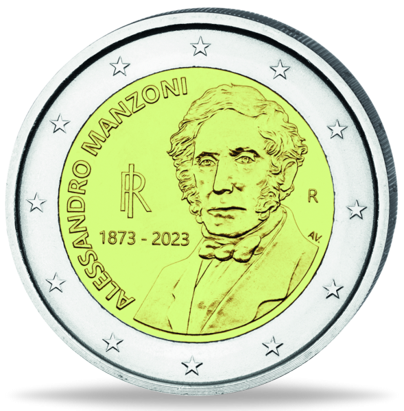 2 Euro Manzoni - Vorderseite Münze