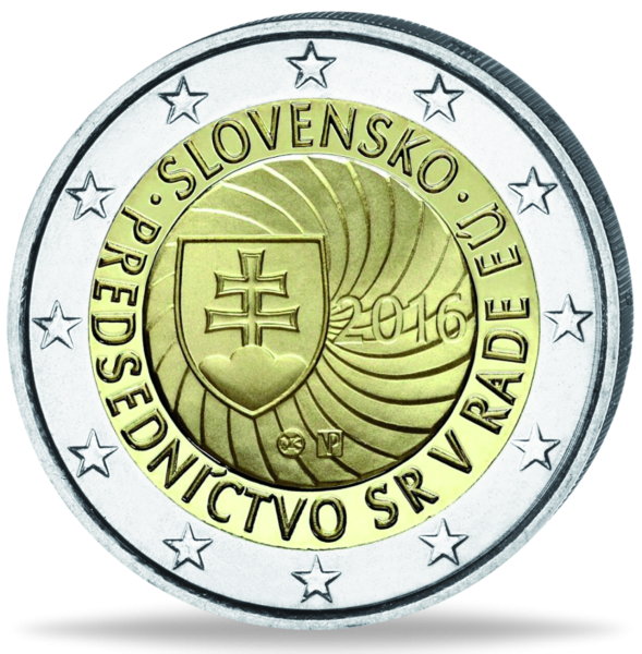 2 Euro Erste EU-Ratspräsidentschaft - Münze Vorderseite