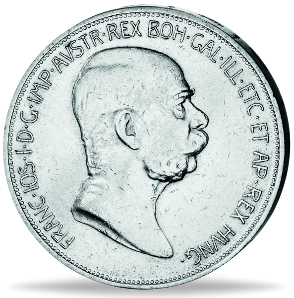 5 Kronen Kaiser Franz Joseph I. - Vorderseite Münze