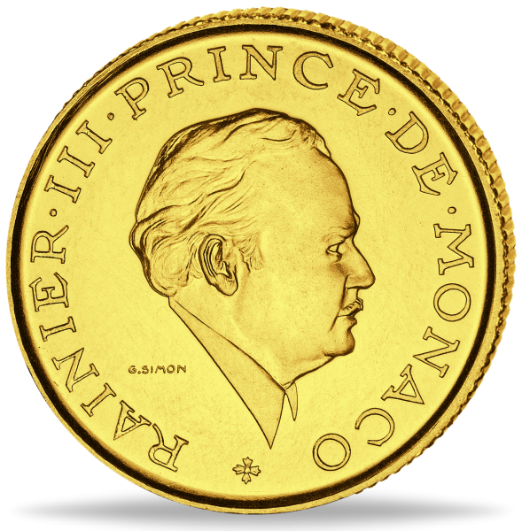 2 Francs Monaco Essai Fürst Rainier III 1982 Probe - Münze Vorderseite