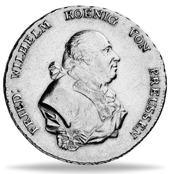 Taler Friedrich Wilhelm II - Vorderseite Münze
