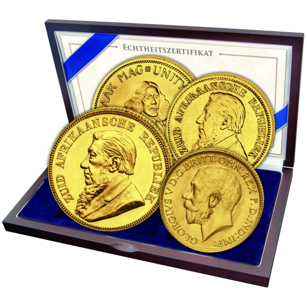 Gold-Satz Südafrika - 4 Münzen