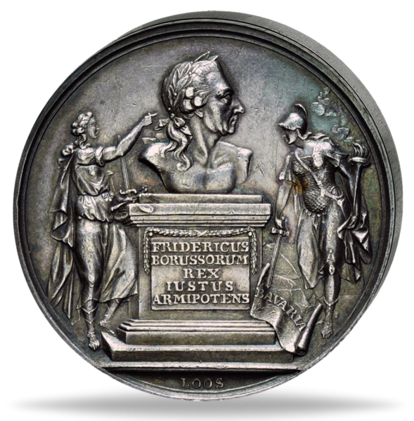 Friedrich II gepraegt 1779 auf den Frieden von Teschen - Vorderseite Münze