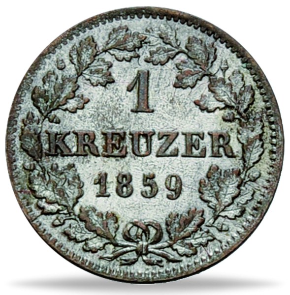 1 Kreuzer „König Maximilian II.“ - Münze Vorderseite