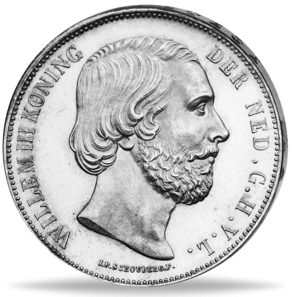 2_5 Gulden Wilhelm III - Vorderseite Münze