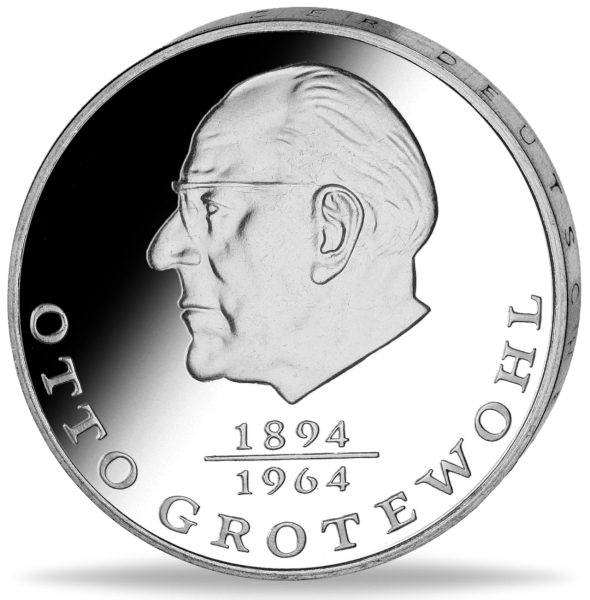DDR, 20 Mark 1973 Otto Grotewohl - Münze Vorderseite
