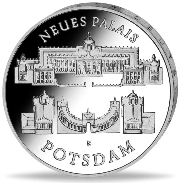 5 Mark der DDR Neues Palais Potsdam - Münze Vorderseite
