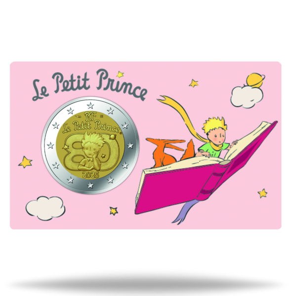 2 Euro Der Kleine Prinz, 2026, bfr, Coincard Buch - Münze in Coincard