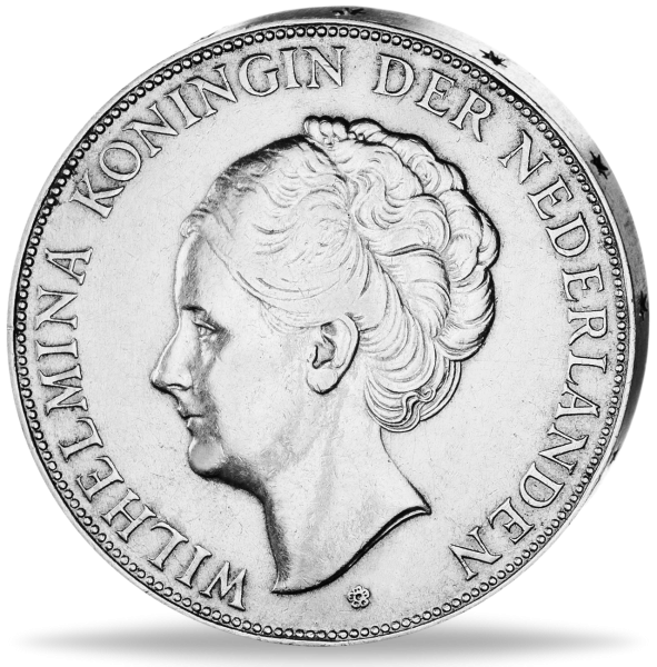 2.5 Hfl Wilhelmine 1929-40 - Münze Vorderseite