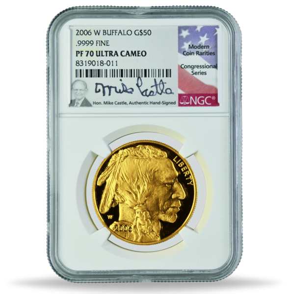 USA, 50 $ Büffel/Sioux Häuptling 2006, NGC PF70 Ultra Cameo - Vorderseite