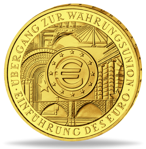 200 Goldeuro Währungsunion - Einführung des Euro - Münze Vorderseite