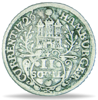 2 Schillinge Freie und Hansestadt Hamburg - Münze Vorderseite 2 Schillinge Freie und Hansestadt Hamburg - Münze Vorderseite