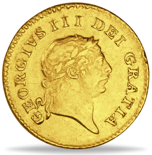 Großbritannien, 1/3 Guinea König Georg III. - Münze Vorderseite