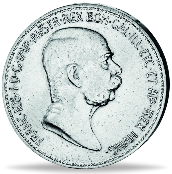 5 Kronen „Franz Joseph I. - Vorderseite Münze
