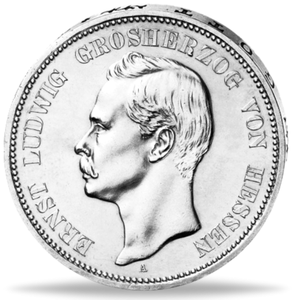 5 Mark Hessen 1895-1900 - Vorderseite Münze