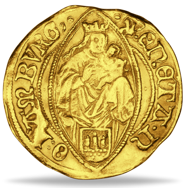 Hamburg Dukat 1497 - Vorderseite Münze