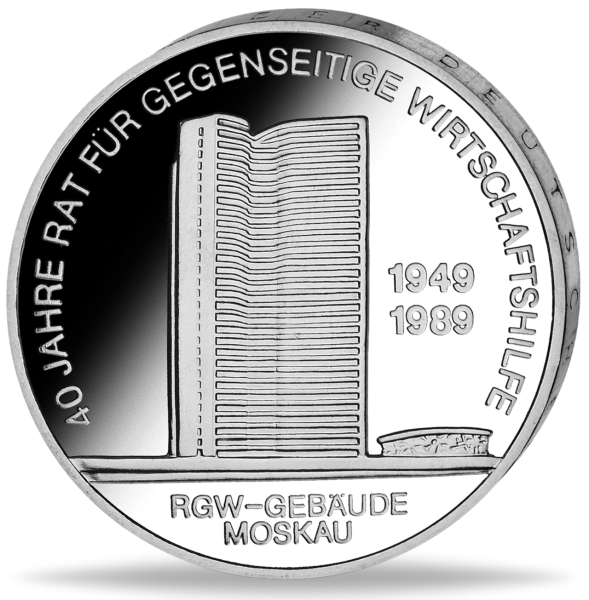 10 Mk RGW 40 Jahre - Münze Vorderseite