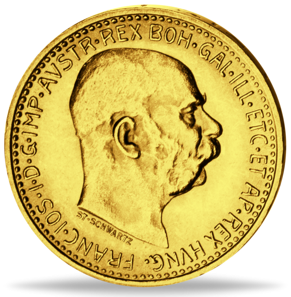 10 Kronen Franz Joseph - Vorderseite Münze